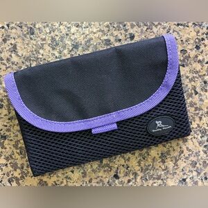 Buddy Pouch - Black with Purple Trim
